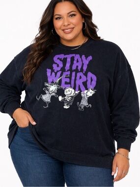 Disney  “Stay Weird” The Nightmare Before Christmas Jack Long 3/4 Scoop Neck 2XL